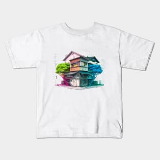 The houses of Ōsaka Kids T-Shirt